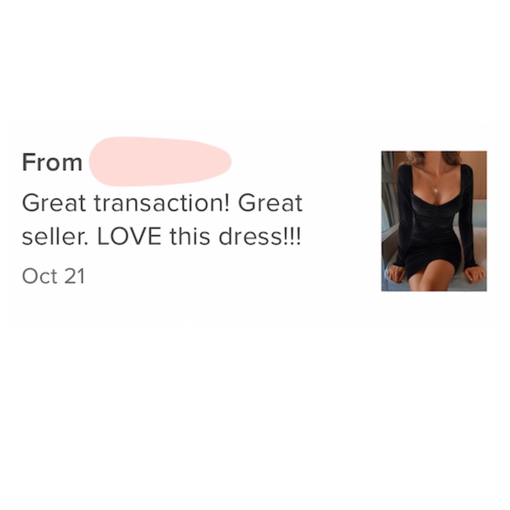 Ruched Black Velvet Mini Dress - Picture 8 of 9